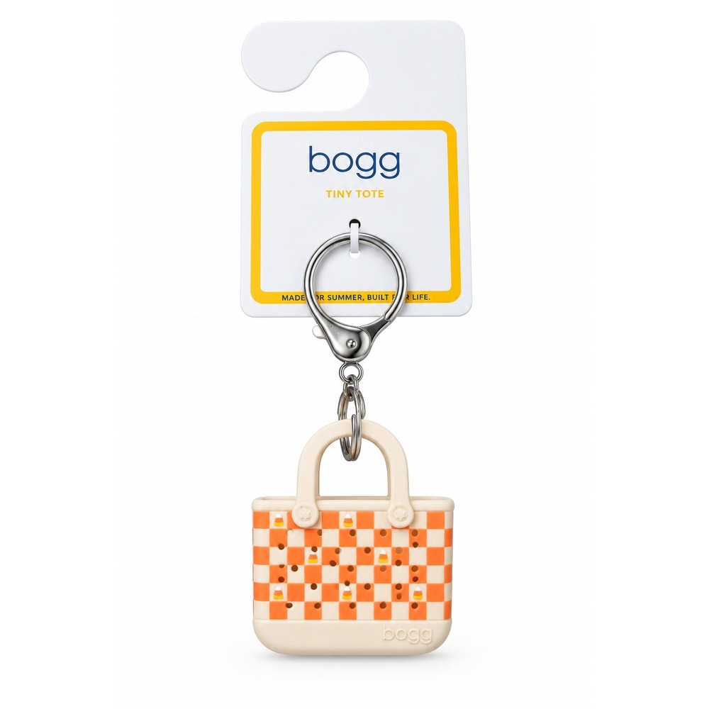 Bogg Bag Tiny Tote Keychain Trick Or Sweet Candy Corn Halloween Limited Edition